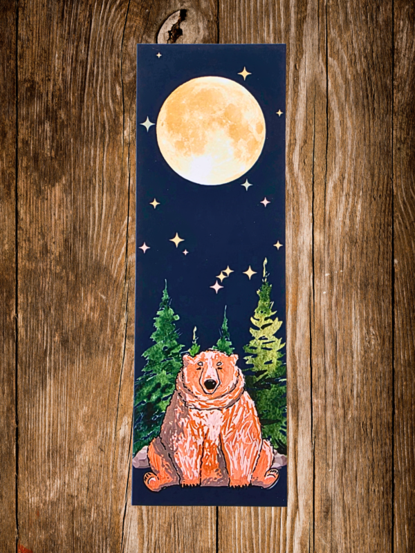 Fat Bear Sun & Moon Bookmark Duo