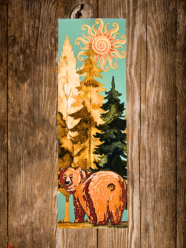 Fat Bear Sun & Moon Bookmark Duo