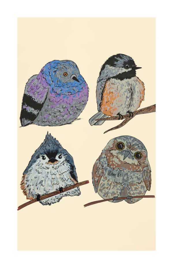 Fat Birds Print