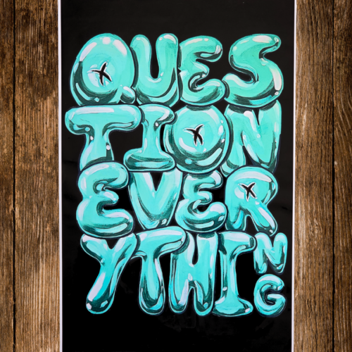 Question Blue Thumbnail PPA Question Everything Print in Blue
